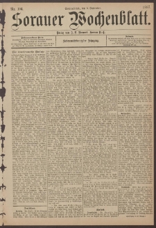 Sorauer Wochenblatt, Nr. 104. (3. September 1887)