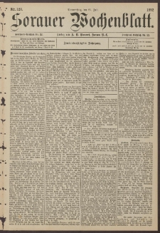 Sorauer Wochenblatt, Nr. 128. (21. Juli 1892)