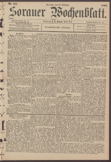 Sorauer Wochenblatt, Nr. 268. (16. November 1894)