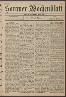 Sorauer Wochenblatt, Nr. 108. (13. September 1887)