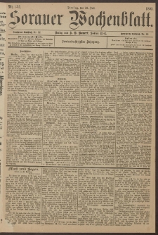 Sorauer Wochenblatt, Nr. 132. (26. Juli 1892)