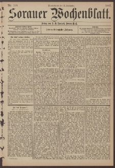 Sorauer Wochenblatt, Nr. 110. (17. September 1887)