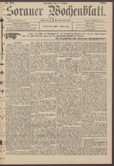 Sorauer Wochenblatt, Nr. 272. (21. November 1894)