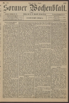 Sorauer Wochenblatt, Nr. 143. (7. August 1892)