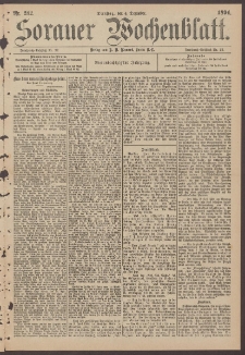 Sorauer Wochenblatt, Nr. 282. (4. Dezember 1894)