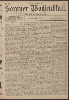 Sorauer Wochenblatt, Nr. 120. (11. October 1887)