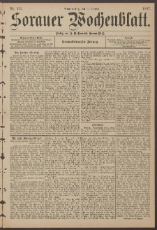 Sorauer Wochenblatt, Nr. 121. (13. October 1887)