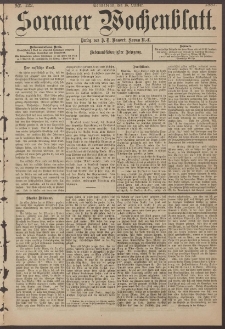 Sorauer Wochenblatt, Nr. 122. (15. October 1887)