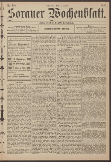 Sorauer Wochenblatt, Nr. 126. (25. October 1887)