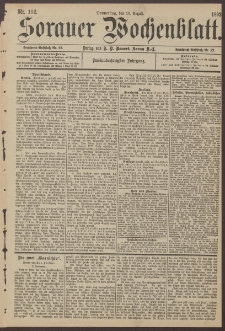 Sorauer Wochenblatt, Nr. 152. (18. August 1892)
