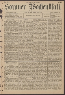 Sorauer Wochenblatt, Nr. 291. (14. Dezember 1894)