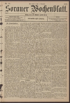 Sorauer Wochenblatt, Nr. 131. (5. November 1887)