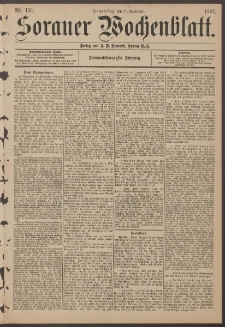 Sorauer Wochenblatt, Nr. 136. (17. November 1887)
