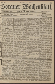 Sorauer Wochenblatt, Nr. 164. (1. September 1892)