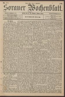 Sorauer Wochenblatt, Nr. 170. (8. September 1892)