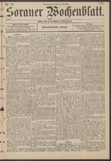 Sorauer Wochenblatt, Nr. 151. (22. December 1887)