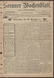 Sorauer Wochenblatt, Nr. 152. (24. December 1887)