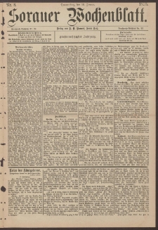 Sorauer Wochenblatt, Nr. 8. (10. Januar 1895)