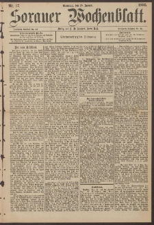 Sorauer Wochenblatt, Nr. 17. (20. Januar 1895)
