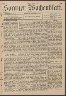 Sorauer Wochenblatt, Nr. 6. (8. Januar 1896)