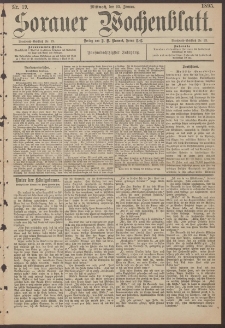 Sorauer Wochenblatt, Nr. 19. (23. Januar 1895)