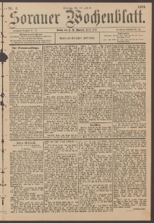 Sorauer Wochenblatt, Nr. 8. (10. Januar 1896)