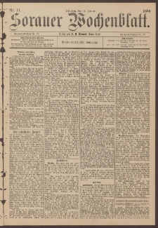 Sorauer Wochenblatt, Nr. 11. (14. Januar 1896)