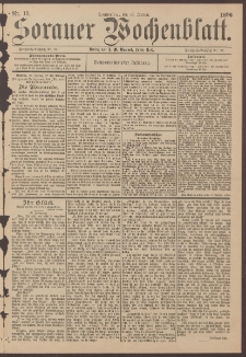 Sorauer Wochenblatt, Nr. 13. (16. Januar 1896)
