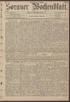 Sorauer Wochenblatt, Nr. 25. (30. Januar 1895)