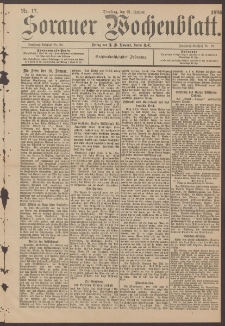 Sorauer Wochenblatt, Nr. 17. (21. Januar 1896)