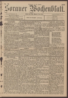 Sorauer Wochenblatt, Nr. 18. (22. Januar 1896)