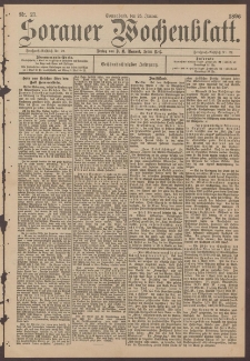 Sorauer Wochenblatt, Nr. 21. (25. Januar 1896)