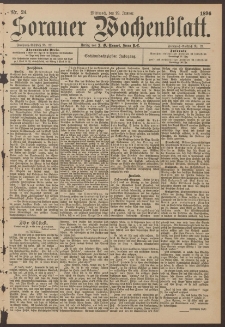 Sorauer Wochenblatt, Nr. 24. (29. Januar 1896)