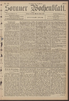 Sorauer Wochenblatt, Nr. 36. (12. Februar 1895)