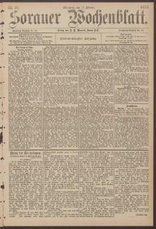 Sorauer Wochenblatt, Nr. 37. (13. Februar 1895)