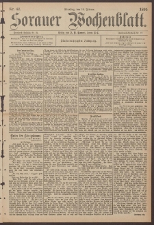 Sorauer Wochenblatt, Nr. 42. (19. Februar 1895)
