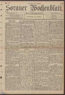 Sorauer Wochenblatt, Nr. 47. (24. Februar 1895)