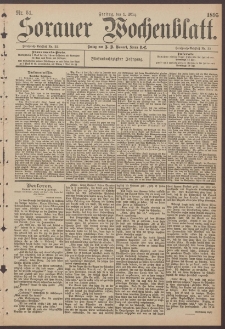 Sorauer Wochenblatt, Nr. 51. (1. M&auml;rz 1895)