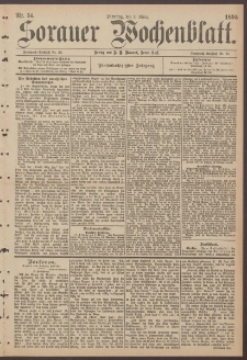 Sorauer Wochenblatt, Nr. 54. (5. M&auml;rz 1895)