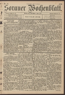 Sorauer Wochenblatt, Nr. 31. (6. Februar 1896)