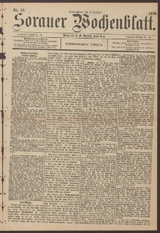 Sorauer Wochenblatt, Nr. 33. (8. Februar 1896)