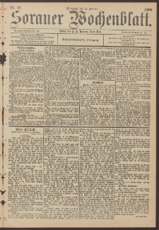 Sorauer Wochenblatt, Nr. 36. (12. Februar 1896)