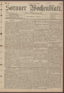 Sorauer Wochenblatt, Nr. 59. (10. M&auml;rz 1895)
