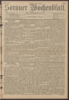 Sorauer Wochenblatt, Nr. 41. (18. Februar 1896)
