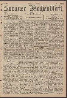 Sorauer Wochenblatt, Nr. 61. (13. M&auml;rz 1895)