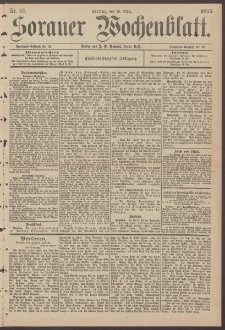 Sorauer Wochenblatt, Nr. 63. (15. M&auml;rz 1895)