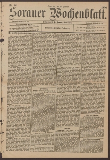 Sorauer Wochenblatt, Nr. 46. (23. Februar 1896)