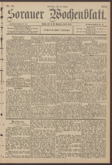 Sorauer Wochenblatt, Nr. 66. (19. März 1895)