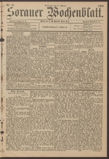 Sorauer Wochenblatt, Nr. 48. (26. Februar 1896)