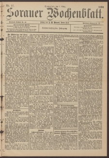 Sorauer Wochenblatt, No. 57. (7. M&auml;rz 1896)